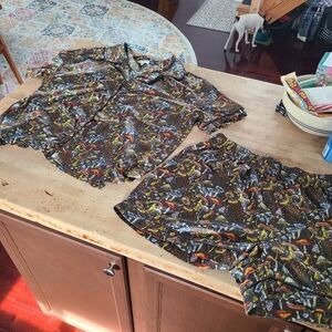 Earthbound Trading Co. Mushroom Pajama Set L